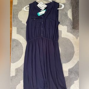 NWT 41 Hawthorn - navy blue lany knit dress - size small